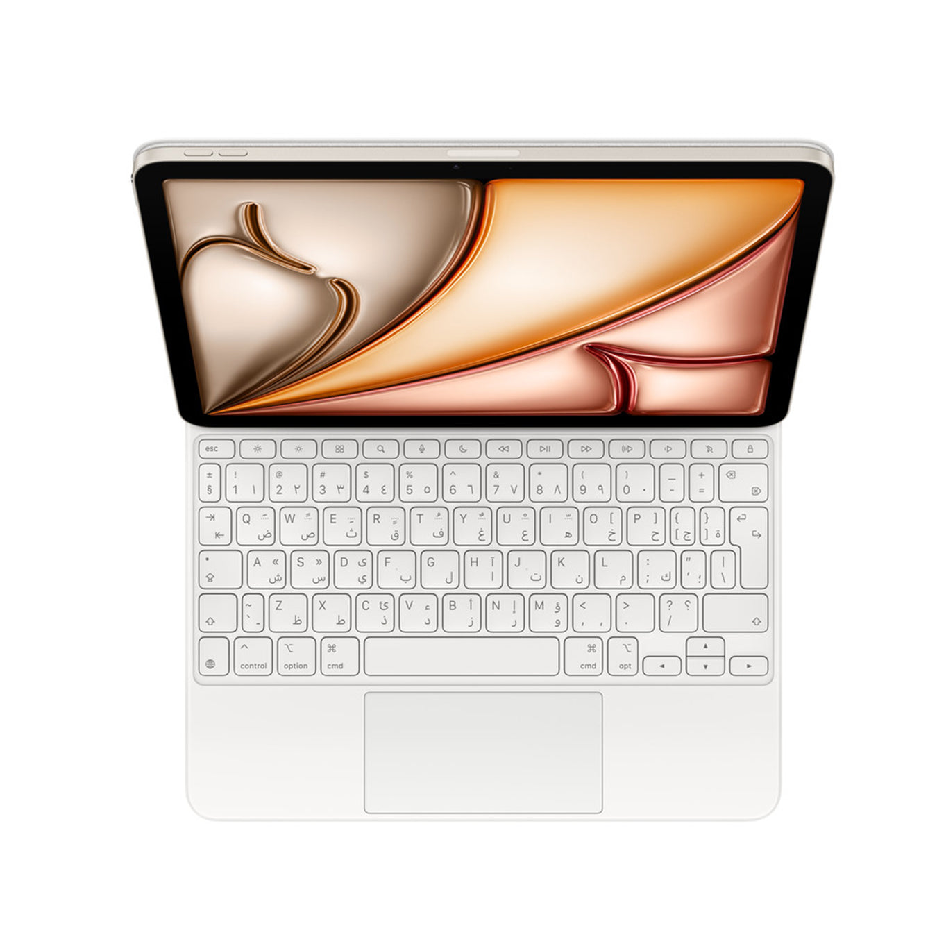 Magic Keyboard for iPad Air 11-inch (M3) - Arabic - White Magic Keyboard for iPad Air 11-inch (M3) - Arabic - White
