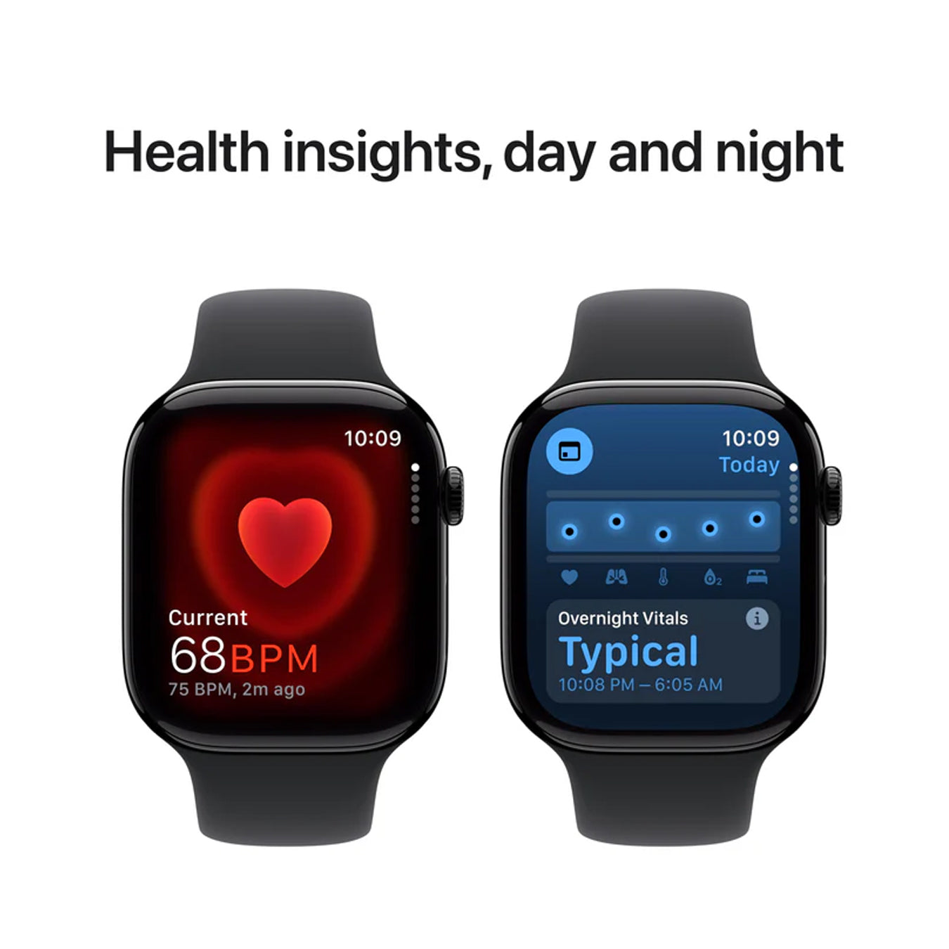 Apple Watch Series 10 GPS 42mm Jet Black Aluminum Case with Black 