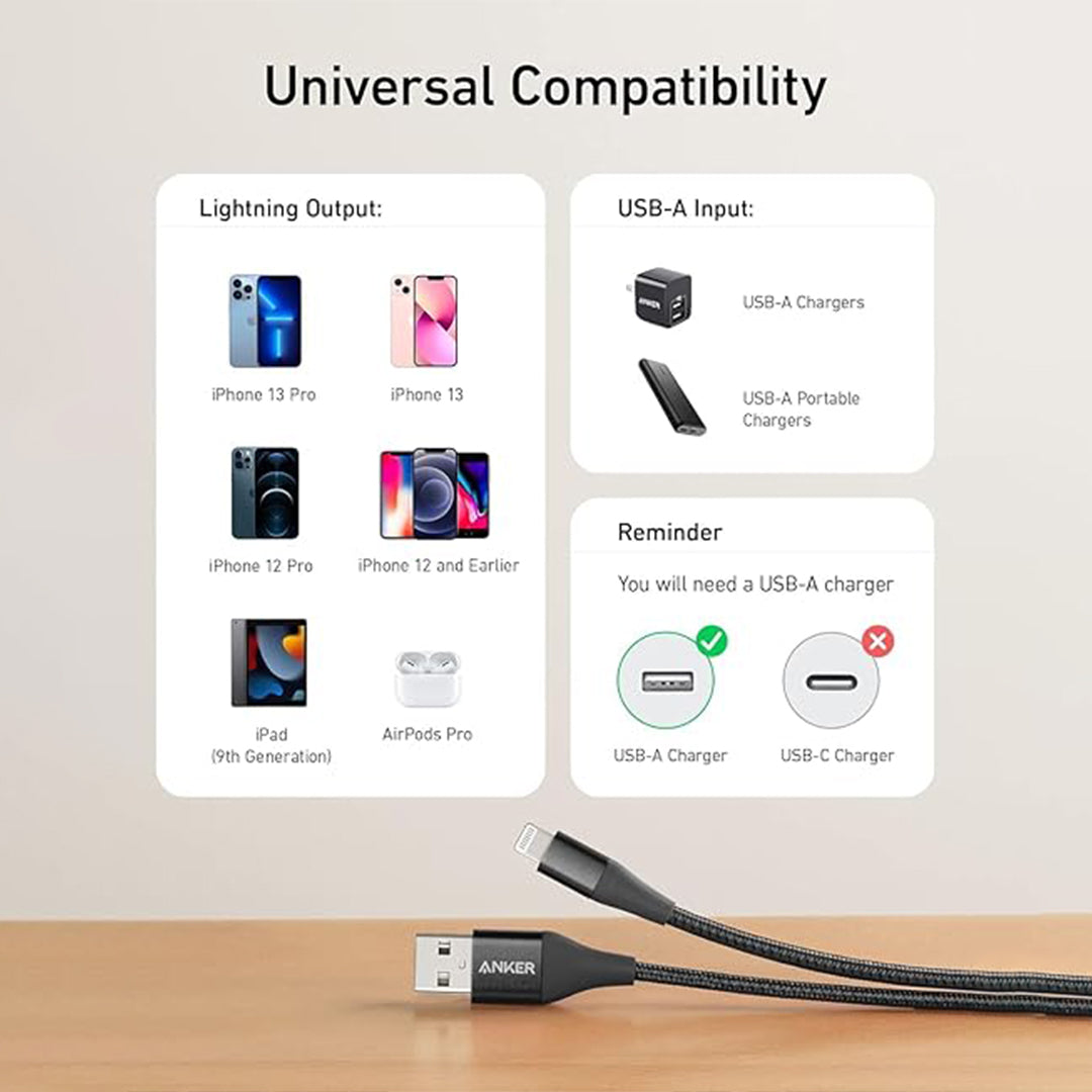 Anker Cable Nylon iPh 1.8M (A8453) Anker Cable Nylon iPh 1.8M (A8453)