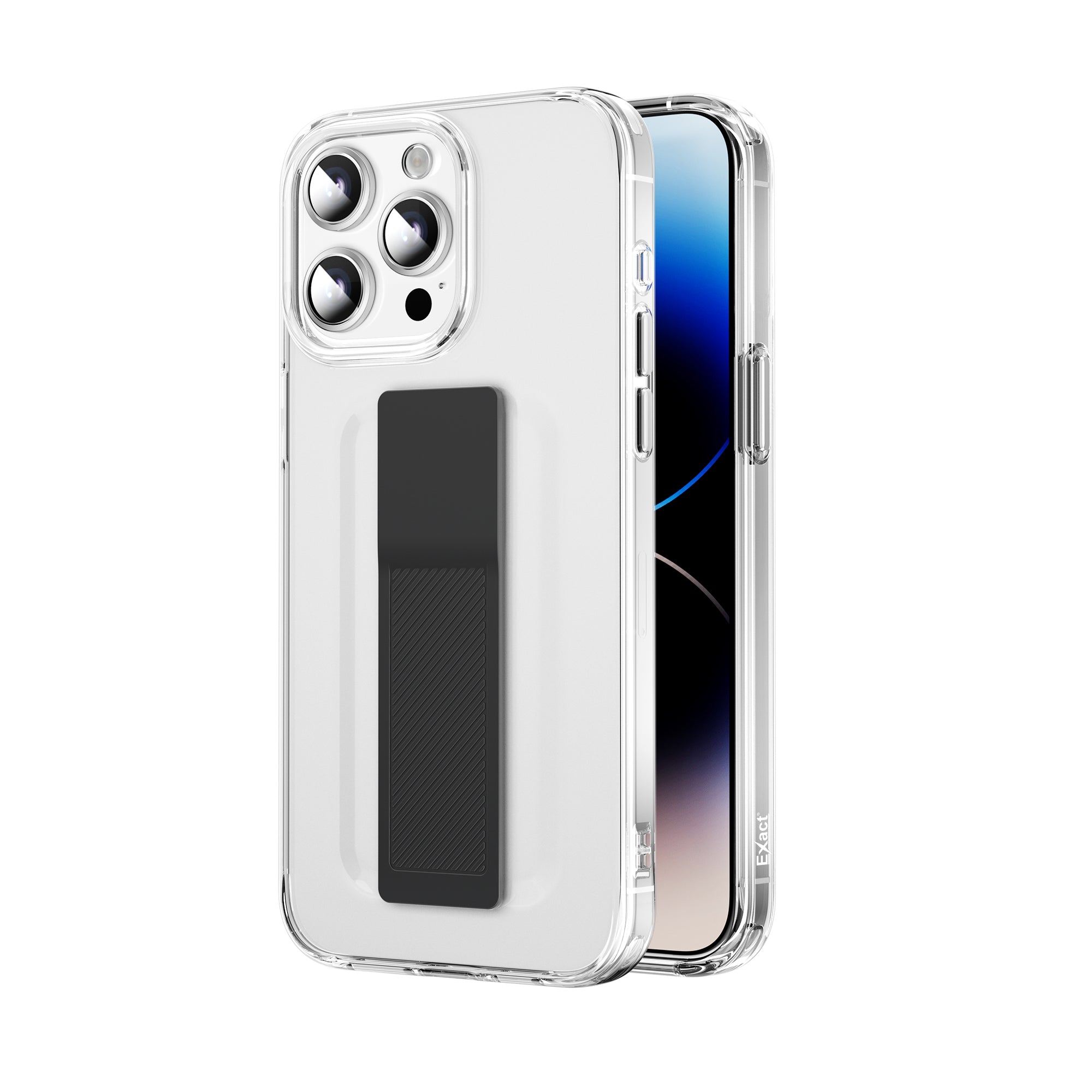 Exact Wrist Strap Protective Clear Case IMD Anti-Scratch For iPhone 15 Series Exact Wrist Strap Protective Clear Case IMD Anti-Scratch For iPhone 15 Series