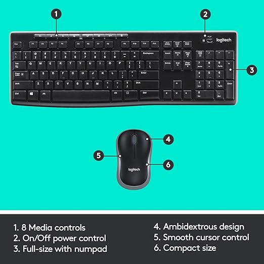 Logitech Wireless Keyboard Mouse Combo Logitech Wireless Keyboard Mouse Combo