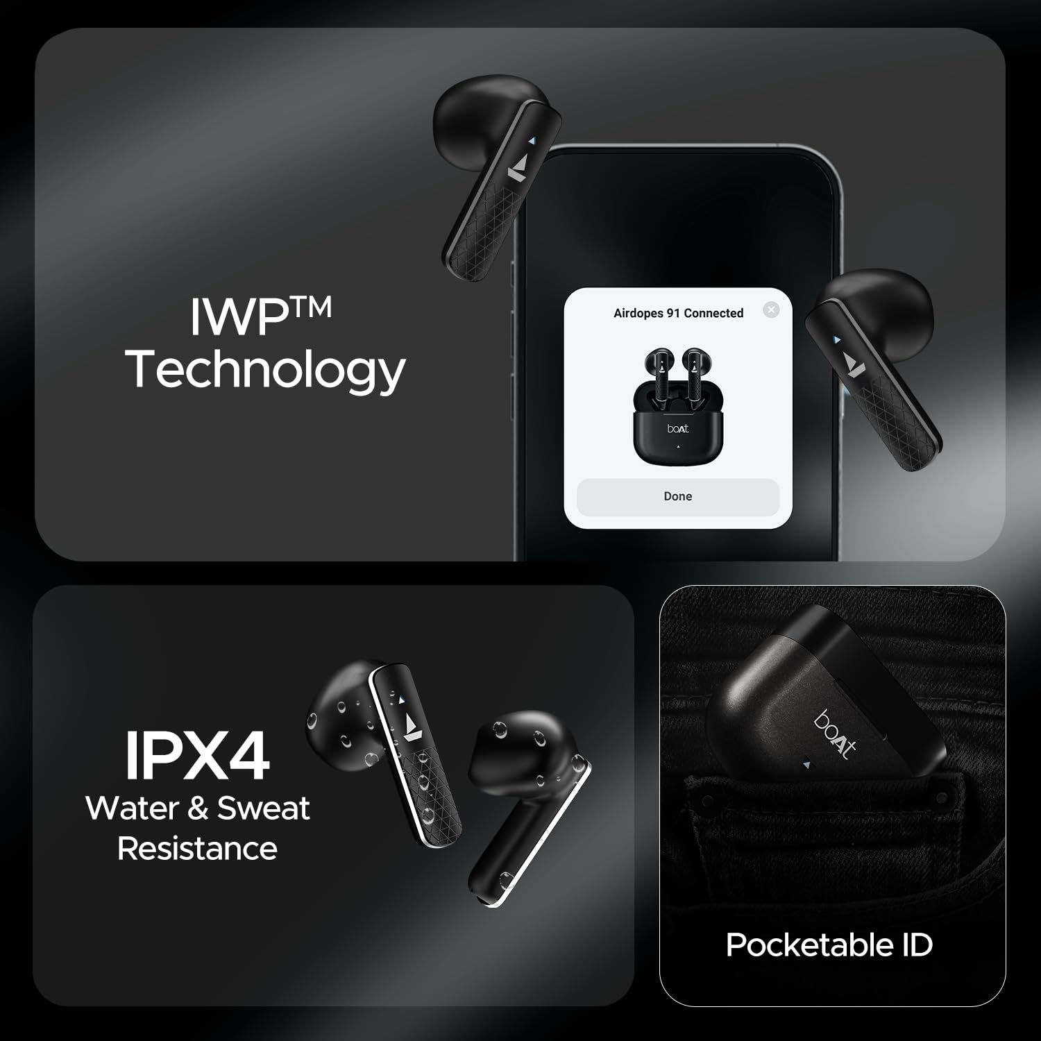 boAt Airdopes 91 Prime Bluetooth TWS in Ear Earbuds Wireless boAt Airdopes 91 Prime Bluetooth TWS in Ear Earbuds Wireless