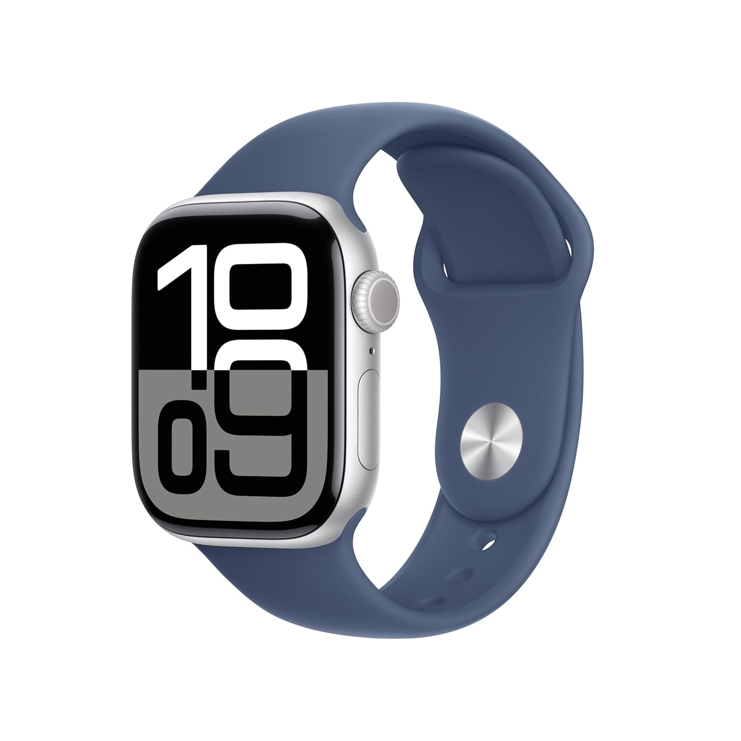 Apple Watch Series 10 GPS 42mm Silver Aluminium Case with Denim Sport Band - M/L (MWWC3QA/A) Apple Watch Series 10 GPS 42mm Silver Aluminium Case with Denim Sport Band - M/L (MWWC3QA/A)