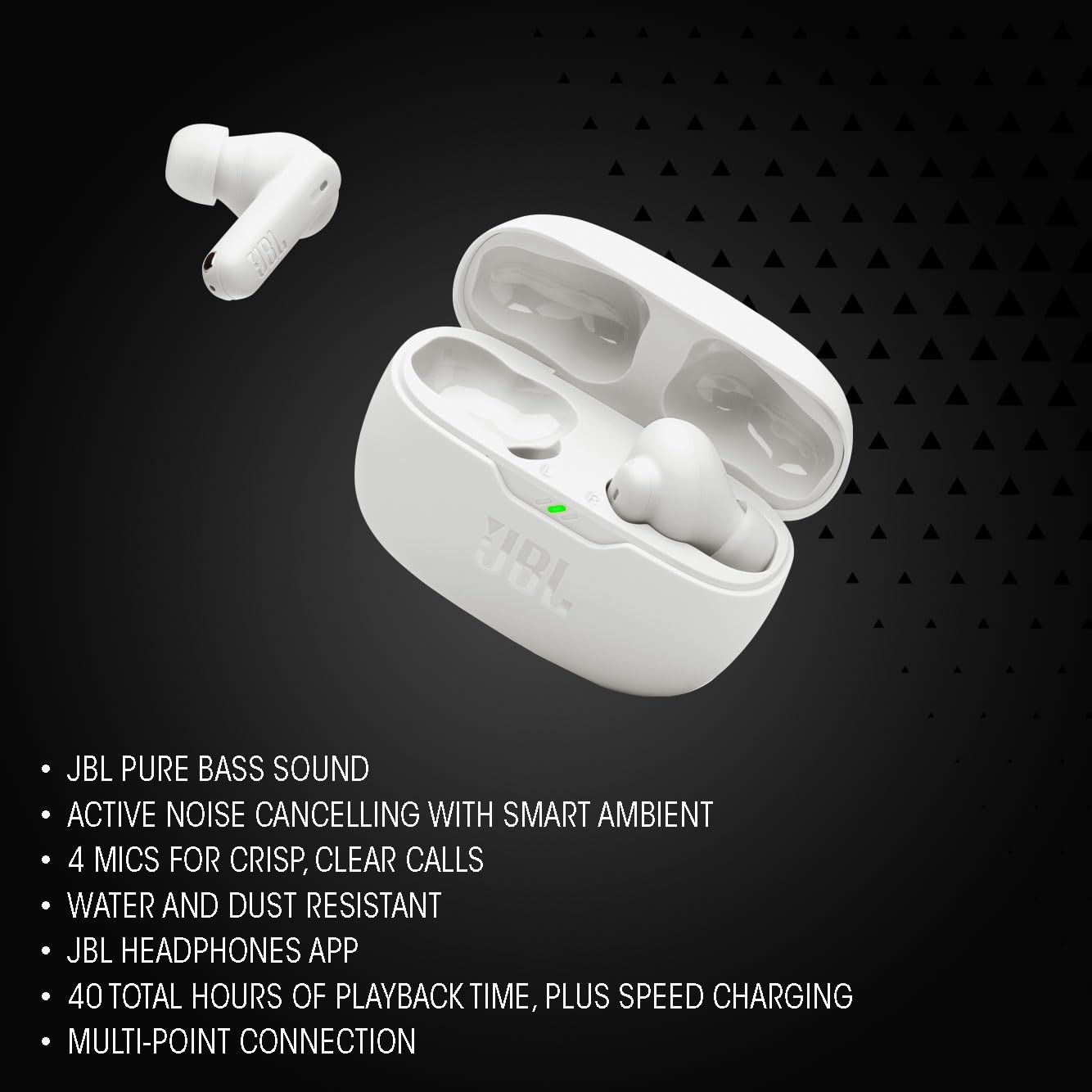 JBL Wave Beam 2 True Wireless Earbuds with Active Noise Cancellation JBL Wave Beam 2 True Wireless Earbuds with Active Noise Cancellation