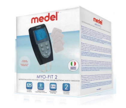 Medel 91575 Myo Fit 2 Dual Channels Handheld Electronic Stimulator - Black