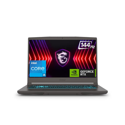 MSI Thin 15.6'' Intel i5- 13420H 16GB DDR4 512GB SSD NVIDIA GeForce  RTX 4050 Gray  Windows 11 FHD 144Hz Thin 15 B13VE- 3023US