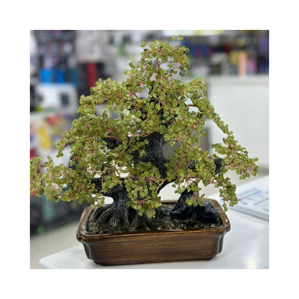 Peridot Natural Stone Flowers Pot-S