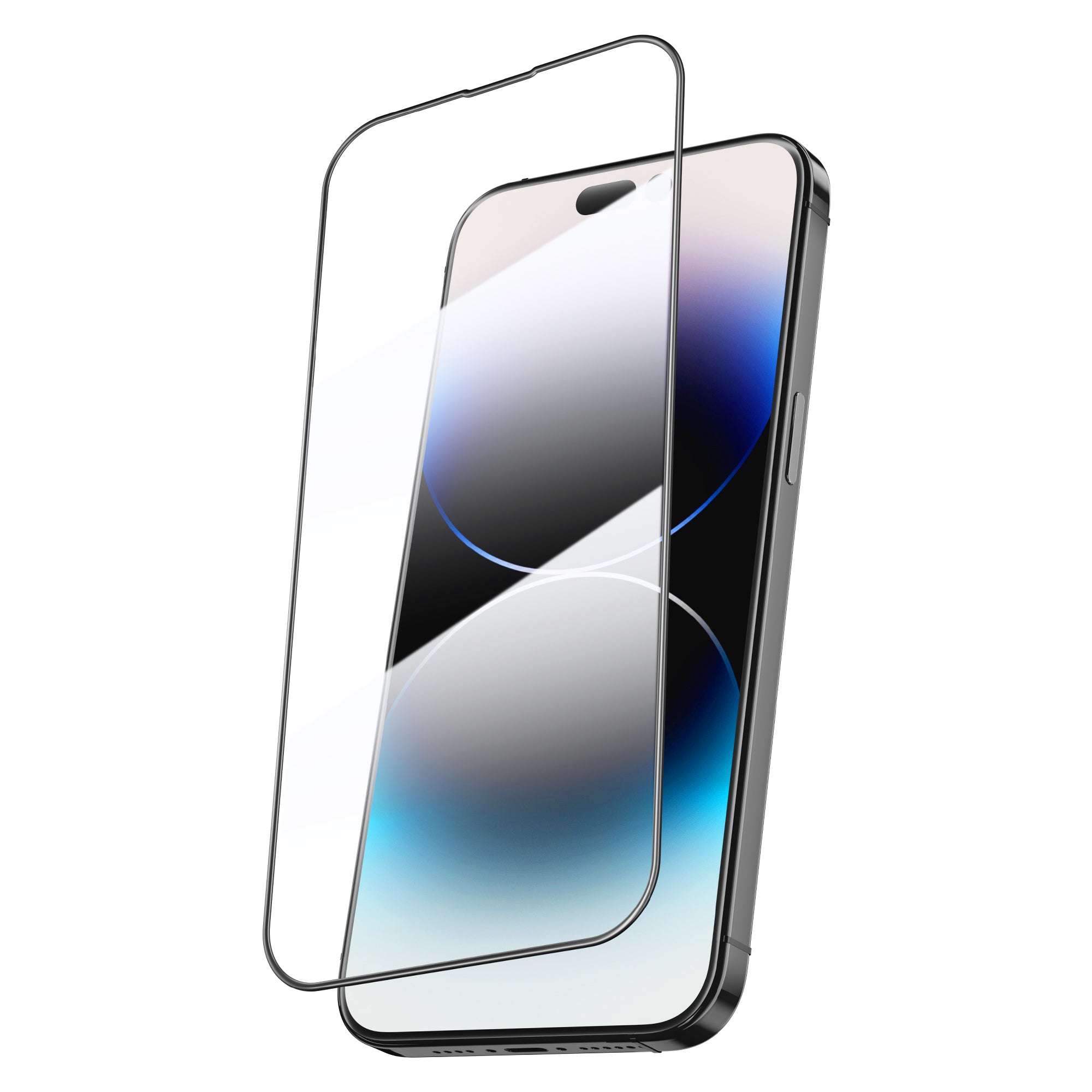 EXACT SILCONE PLUS HIGH EDGE GLASS PROTECTOR FOR IPHONE 15 SERIES