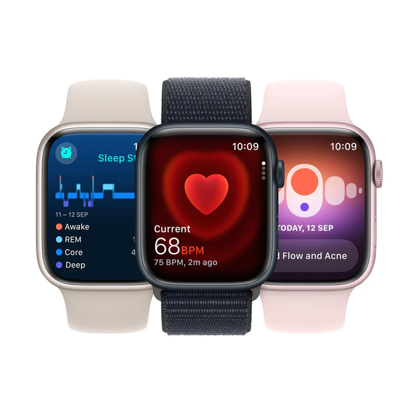 Apple Watch Series 9 GPS 41 Mm Midnight Aluminium Case With Midnight Sport Band S/M (MR8W3) Apple Watch Series 9 GPS 41 Mm Midnight Aluminium Case With Midnight Sport Band S/M (MR8W3)