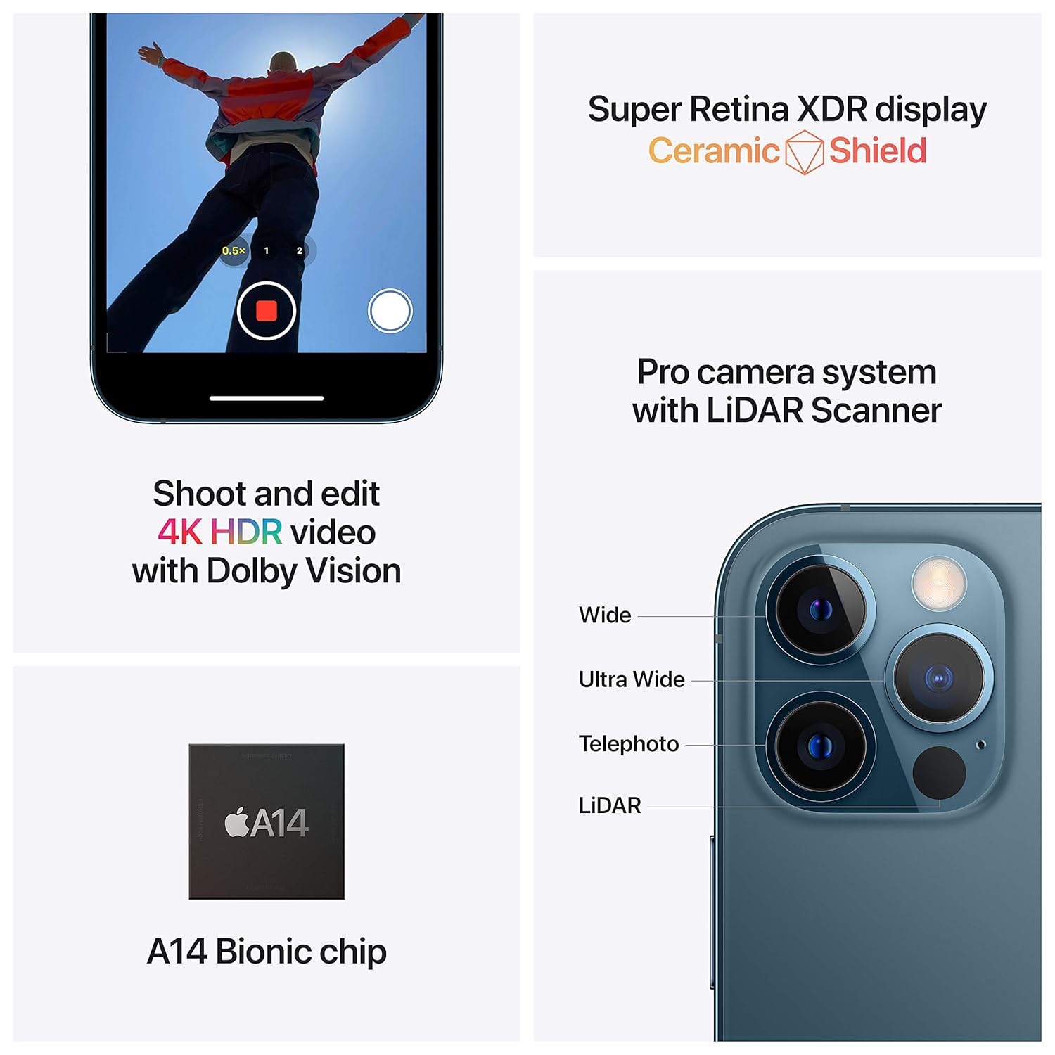 Apple iPhone 12 Pro 256GB - Pacific Blue Apple iPhone 12 Pro 256GB - Pacific Blue