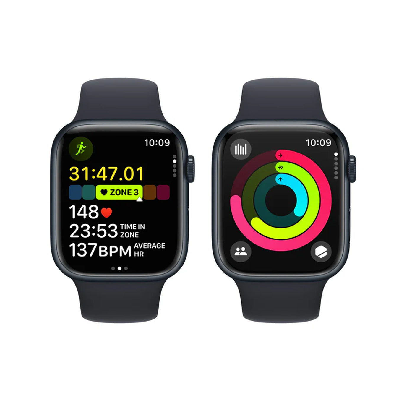 Apple Watch Series 9 GPS 41 Mm Midnight Aluminium Case With Midnight Sport Band S/M (MR8W3) Apple Watch Series 9 GPS 41 Mm Midnight Aluminium Case With Midnight Sport Band S/M (MR8W3)