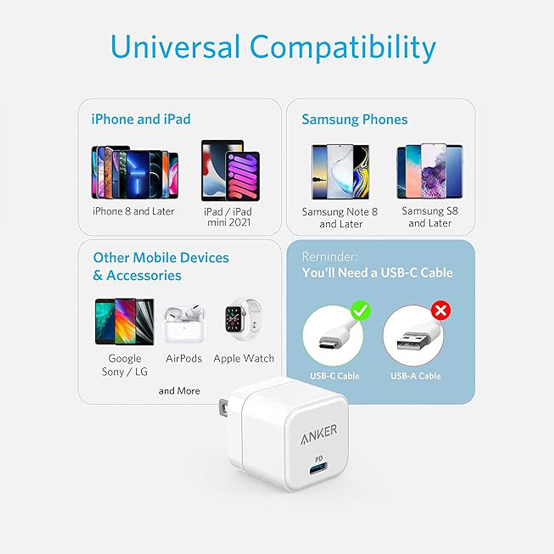 Anker PowerPort 20W-C Anker PowerPort 20W-C