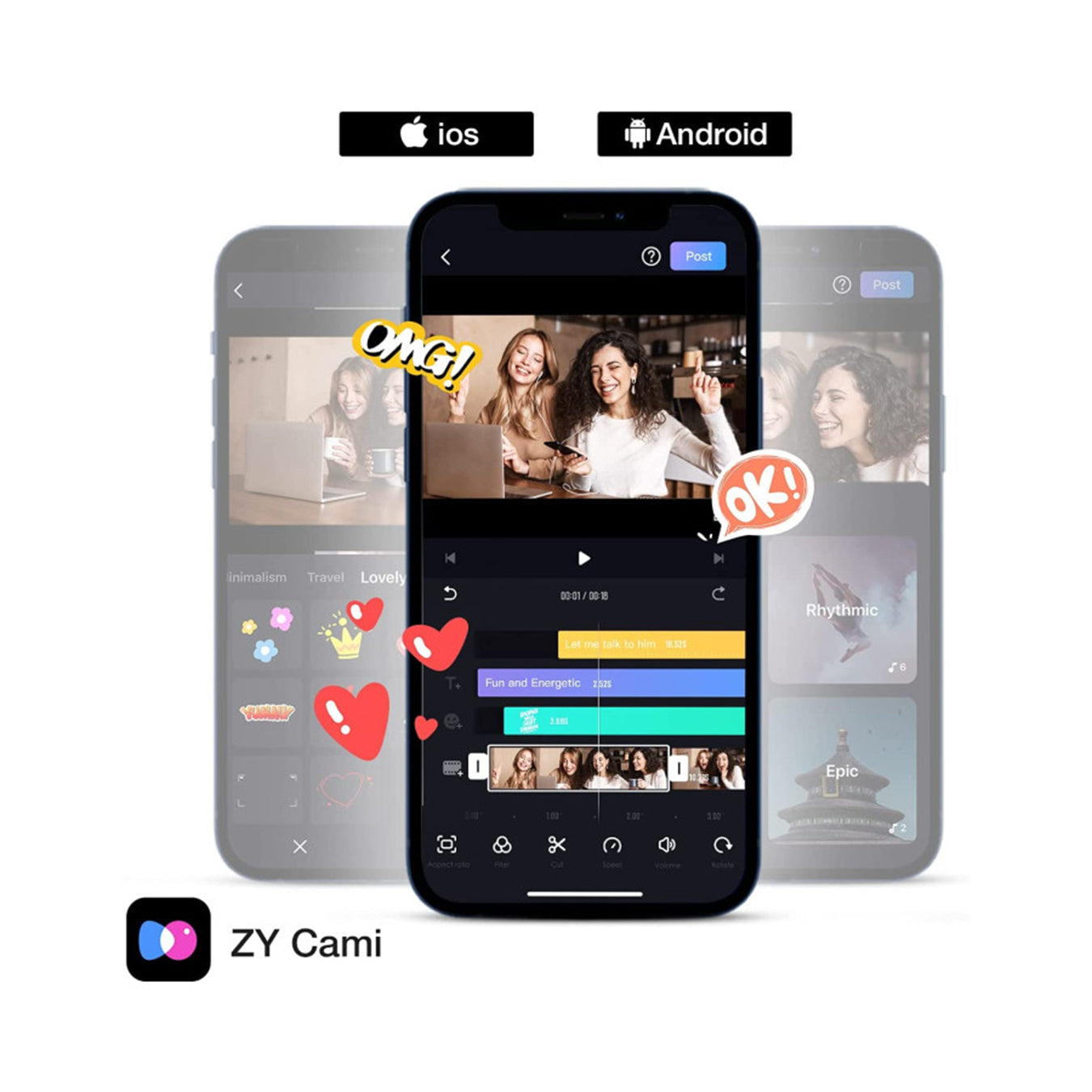 Zhiyun Smooth Q3 Combo Smartphone Gimbal Stabilizer Zhiyun Smooth Q3 Combo Smartphone Gimbal Stabilizer