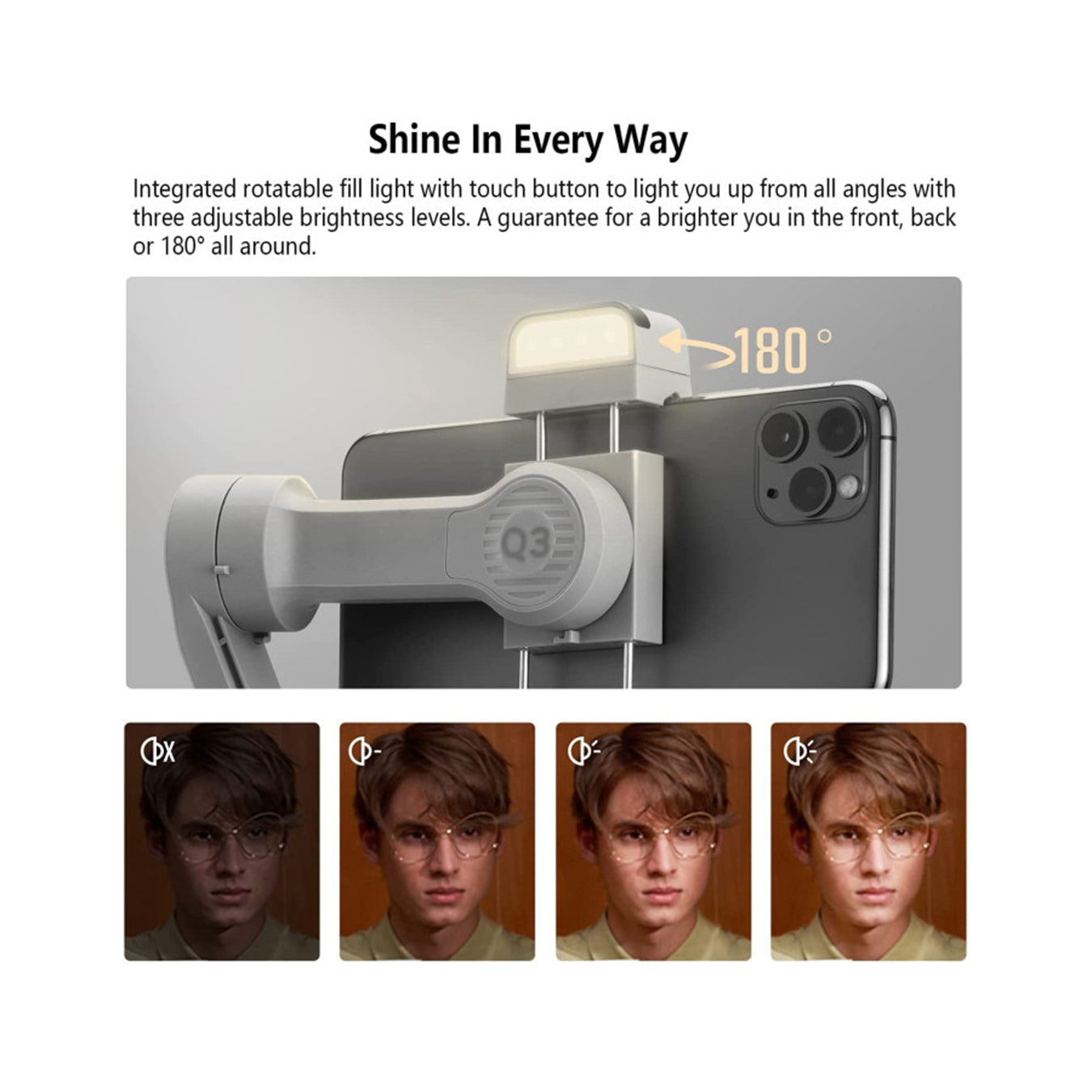 Zhiyun Smooth Q3 Combo Smartphone Gimbal Stabilizer Zhiyun Smooth Q3 Combo Smartphone Gimbal Stabilizer