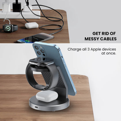 Exact Trio Magnetic Wireless Charging Stand EX-1069