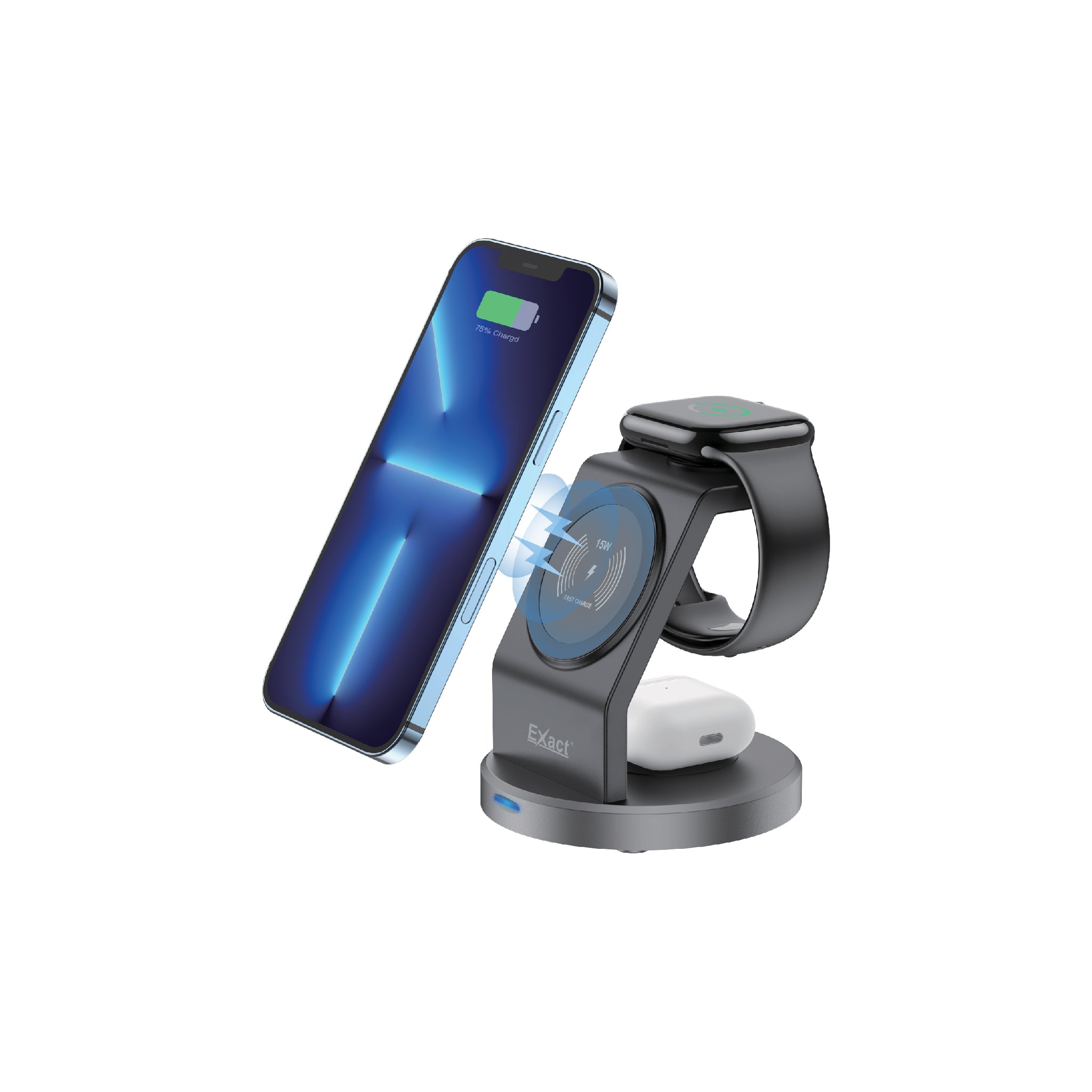 Exact Trio Magnetic Wireless Charging Stand Exact Trio Magnetic Wireless Charging Stand
