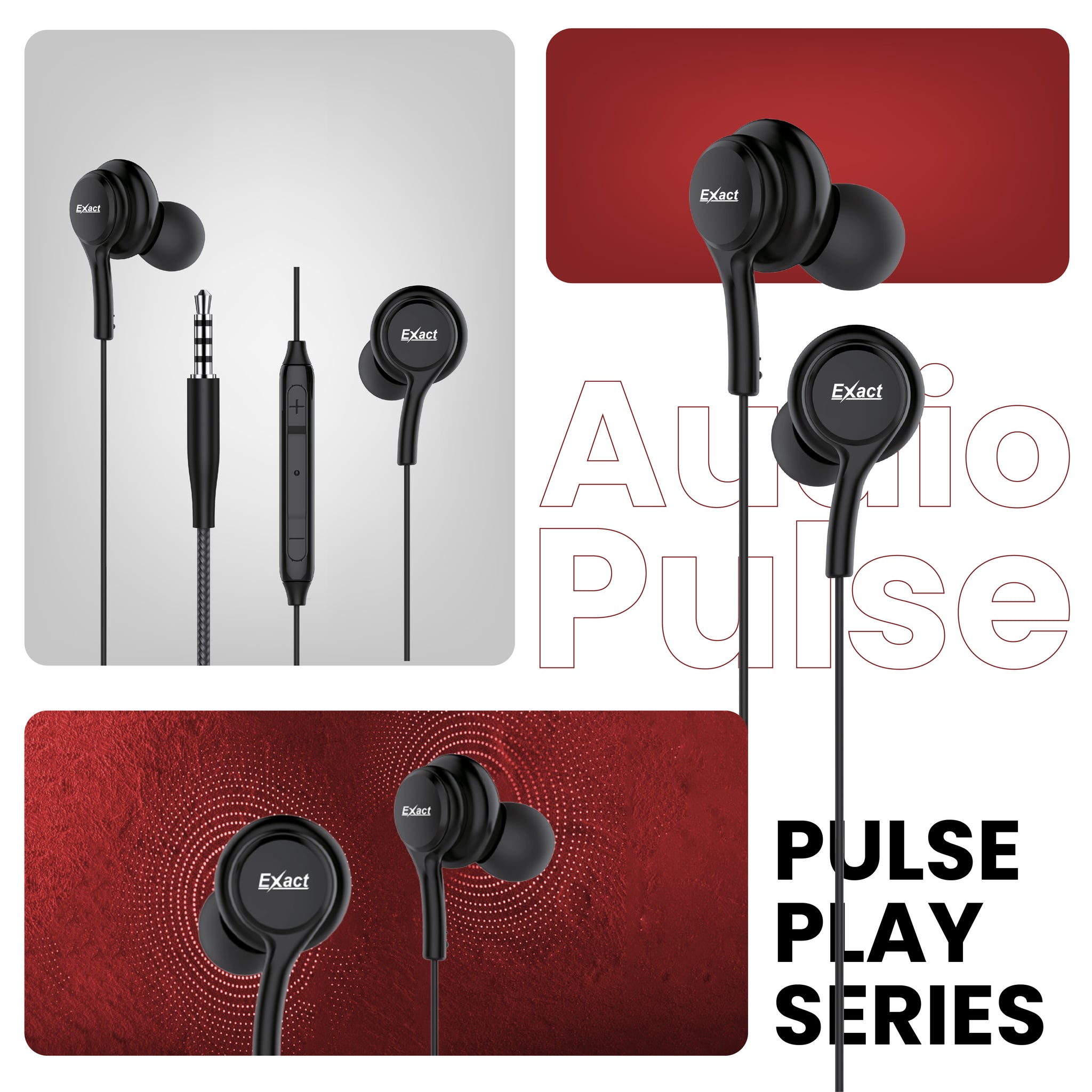 Exact Audio Pulse Wired Earphone 3.5mm Exact Audio Pulse Wired Earphone 3.5mm