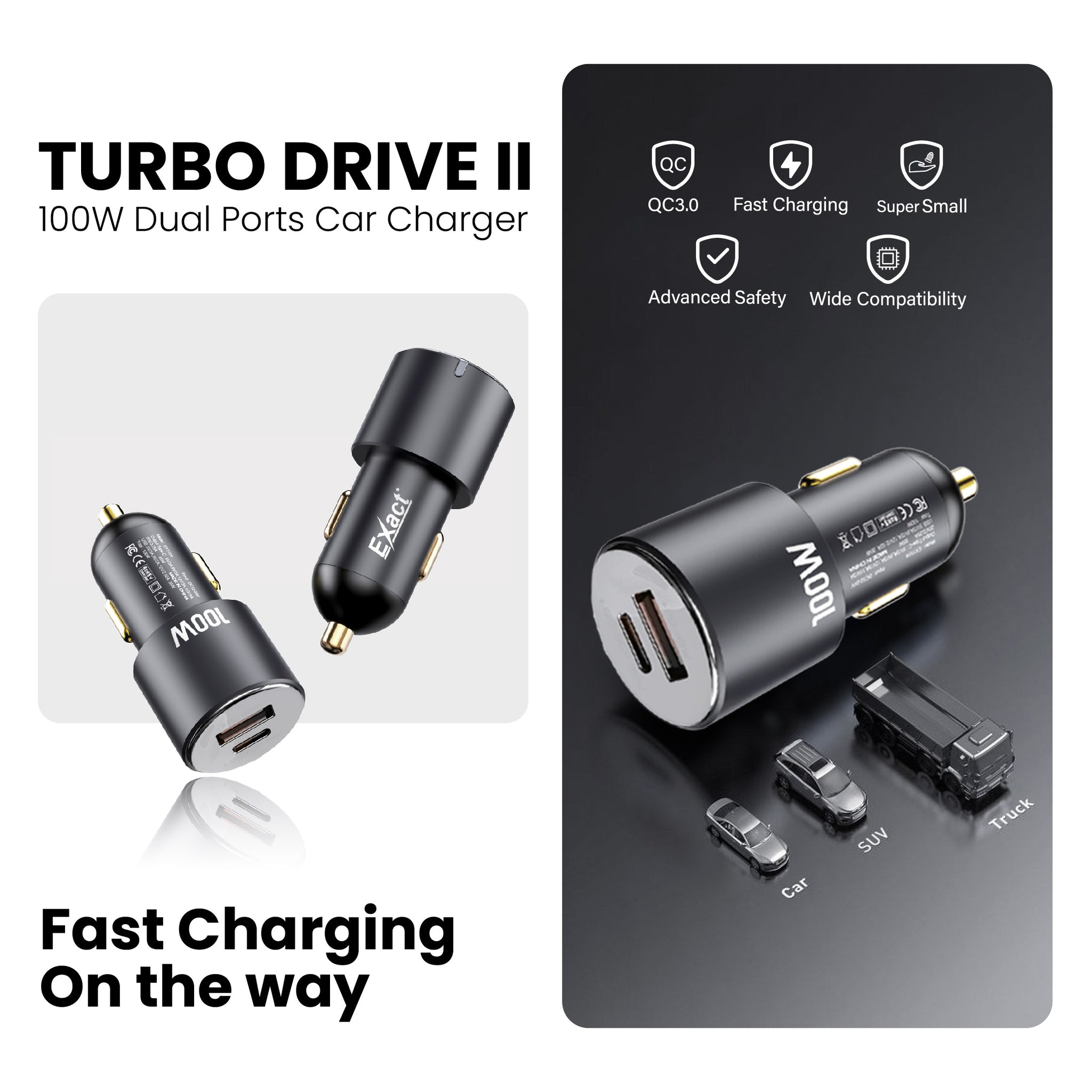 Exact Car Adaptor 100W Exact Car Adaptor 100W