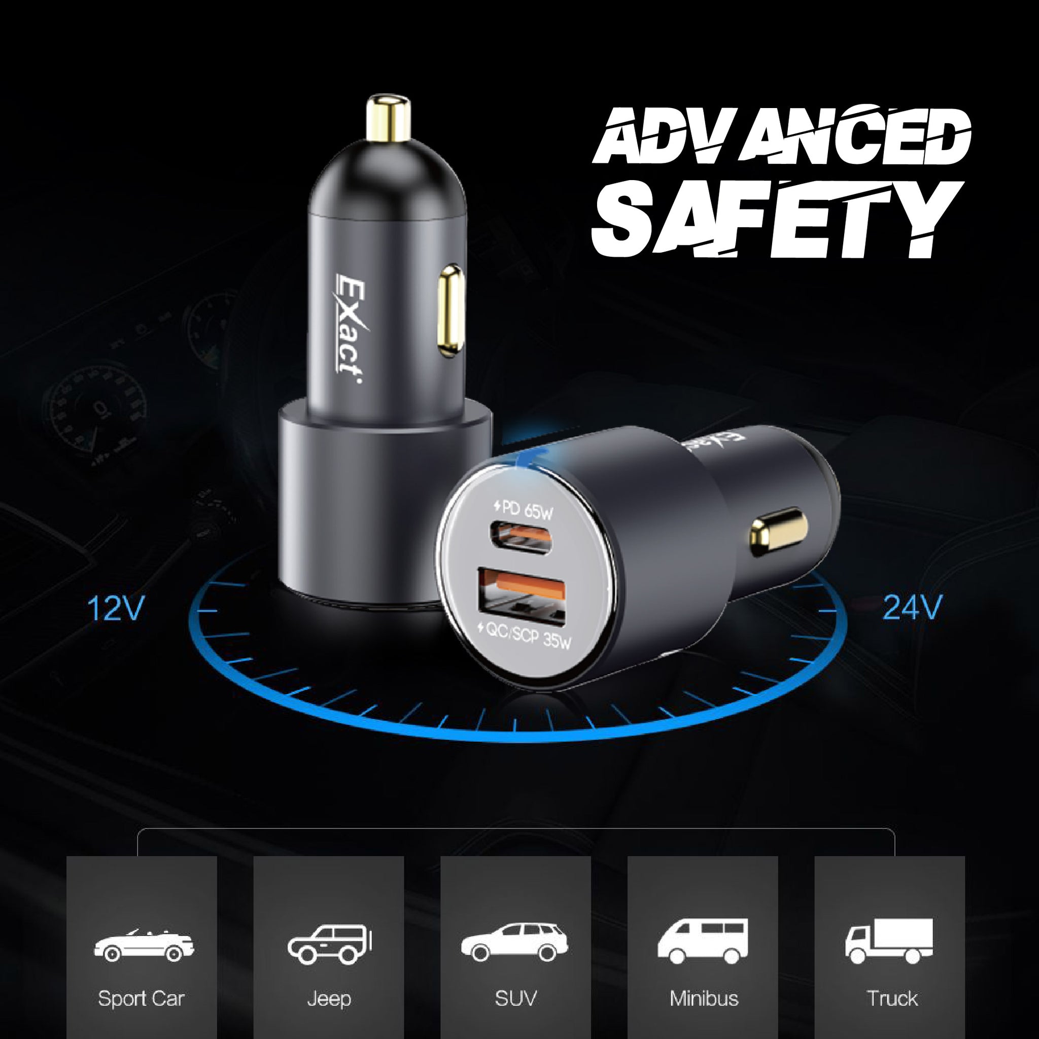 Exact Car Adaptor 100W Exact Car Adaptor 100W