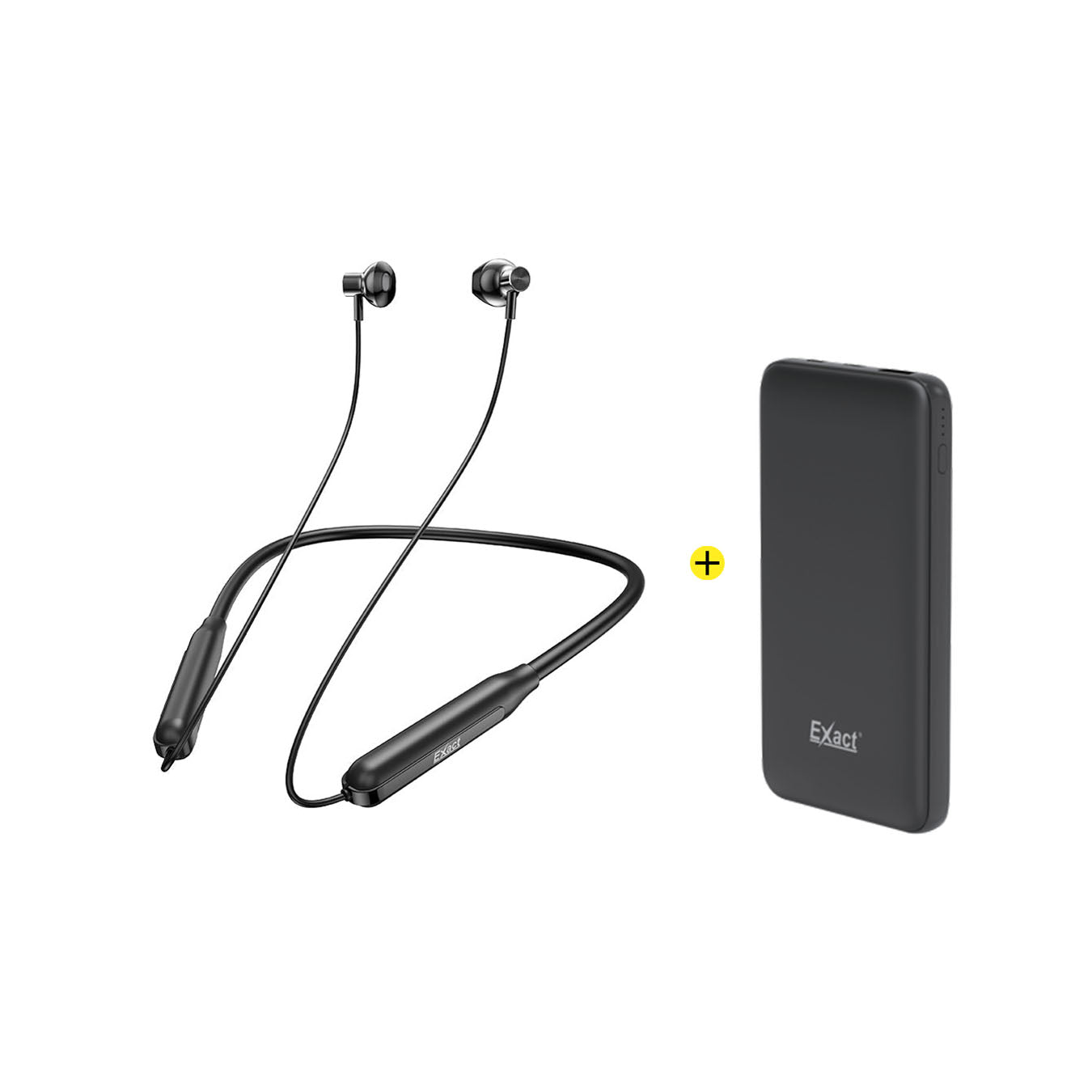 Exact Sports BT Earphone Neck Band & Exact Power Bank 10000mAh Exact Sports BT Earphone Neck Band & Exact Power Bank 10000mAh
