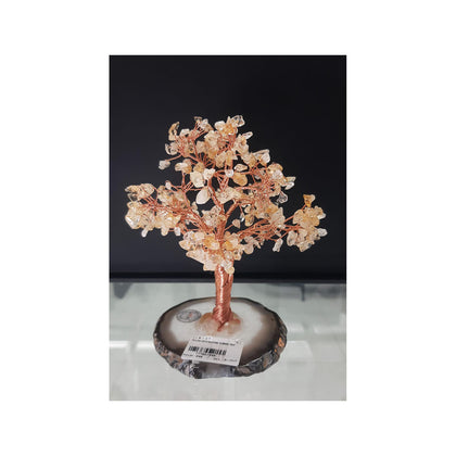 Yellow Crystal Stone Flower Tree