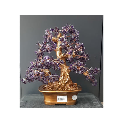 Amethyst Natural Stone Flowers Pot-WS