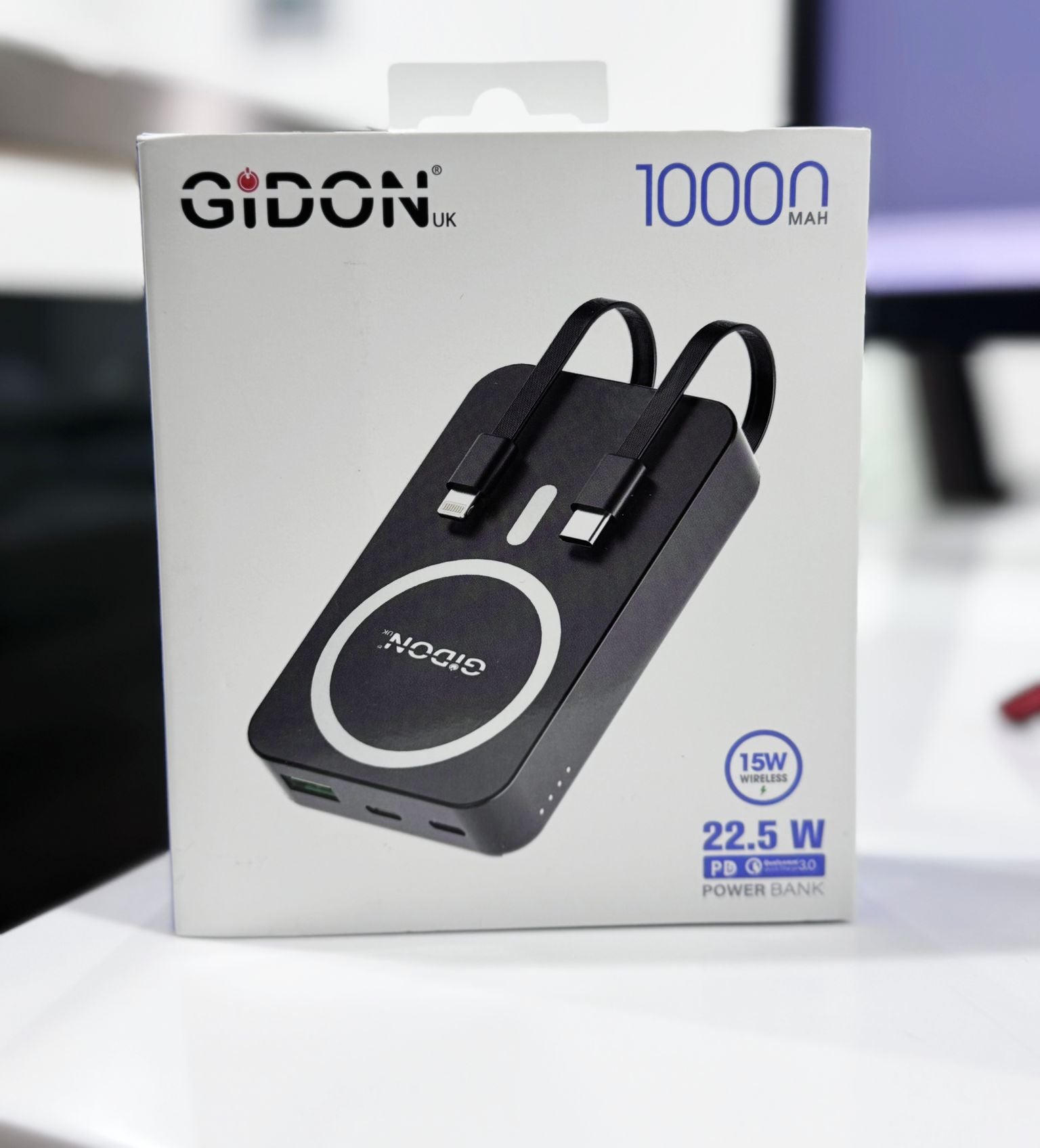 Gidon 10000 mAh Power Bank MagSafe 22.5W Fast Charging Gidon 10000 mAh Power Bank MagSafe 22.5W Fast Charging
