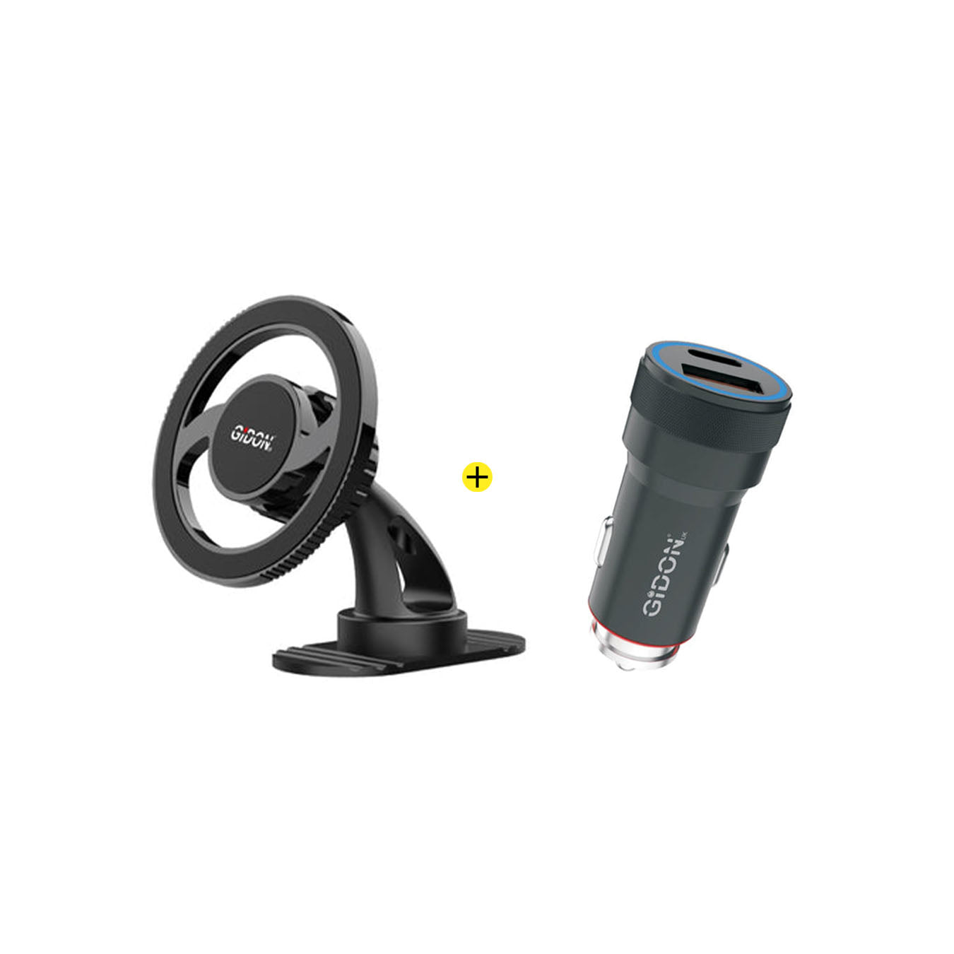 Gidon Magsafe Mount & Gidon 52.5W Car Adaptor Type-C (GD718) Gidon Magsafe Mount & Gidon 52.5W Car Adaptor Type-C (GD718)