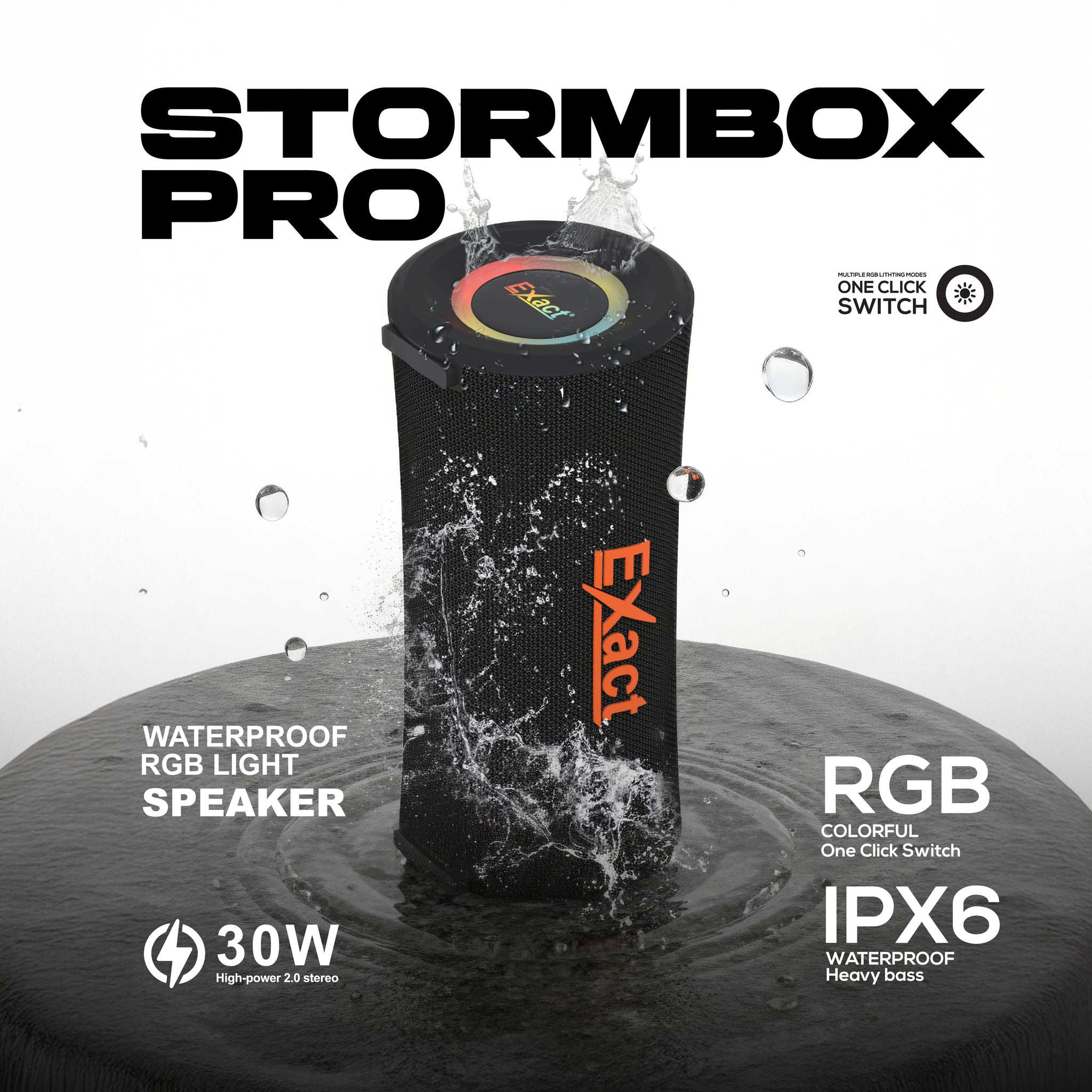 Exact Stormbox Pro Waterproof Bluetooth Speaker Exact Stormbox Pro Waterproof Bluetooth Speaker