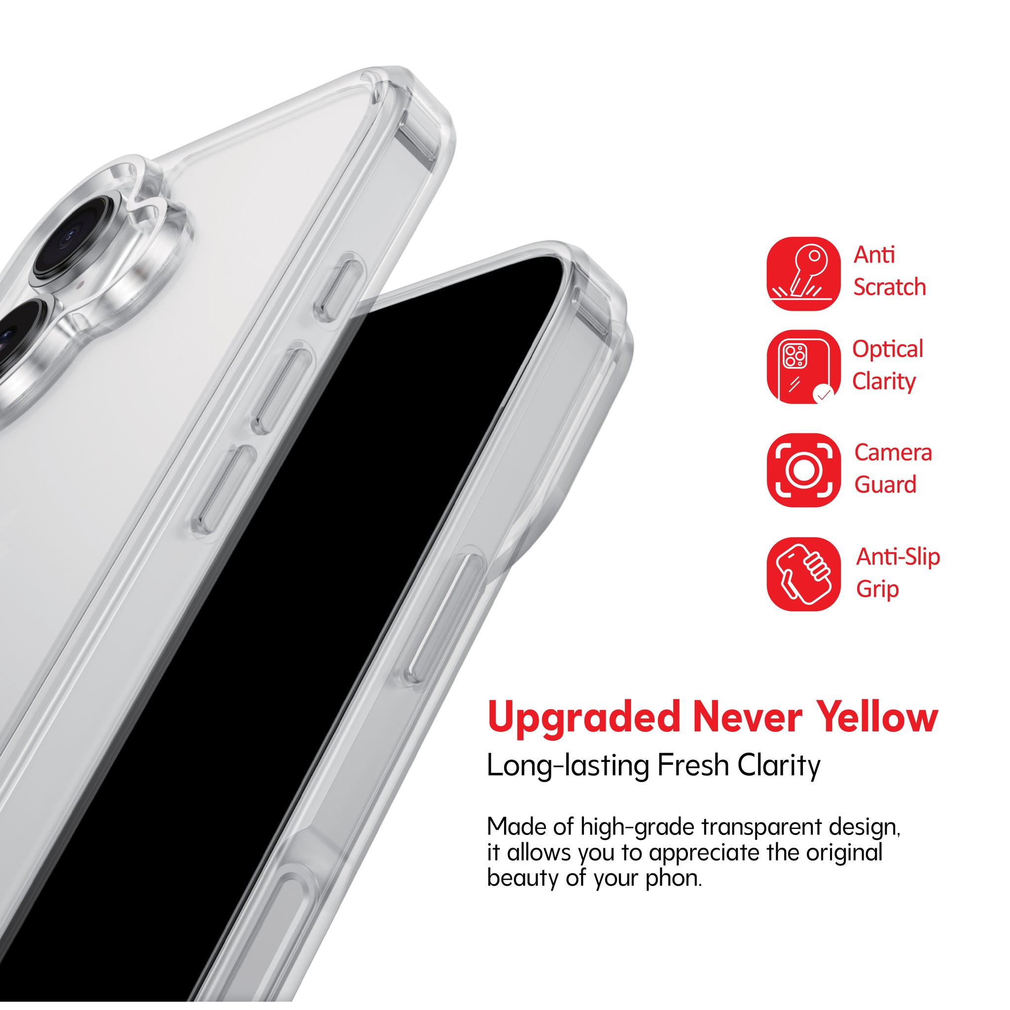 Exact Clear Case For iPhone 17 Exact Clear Case For iPhone 17