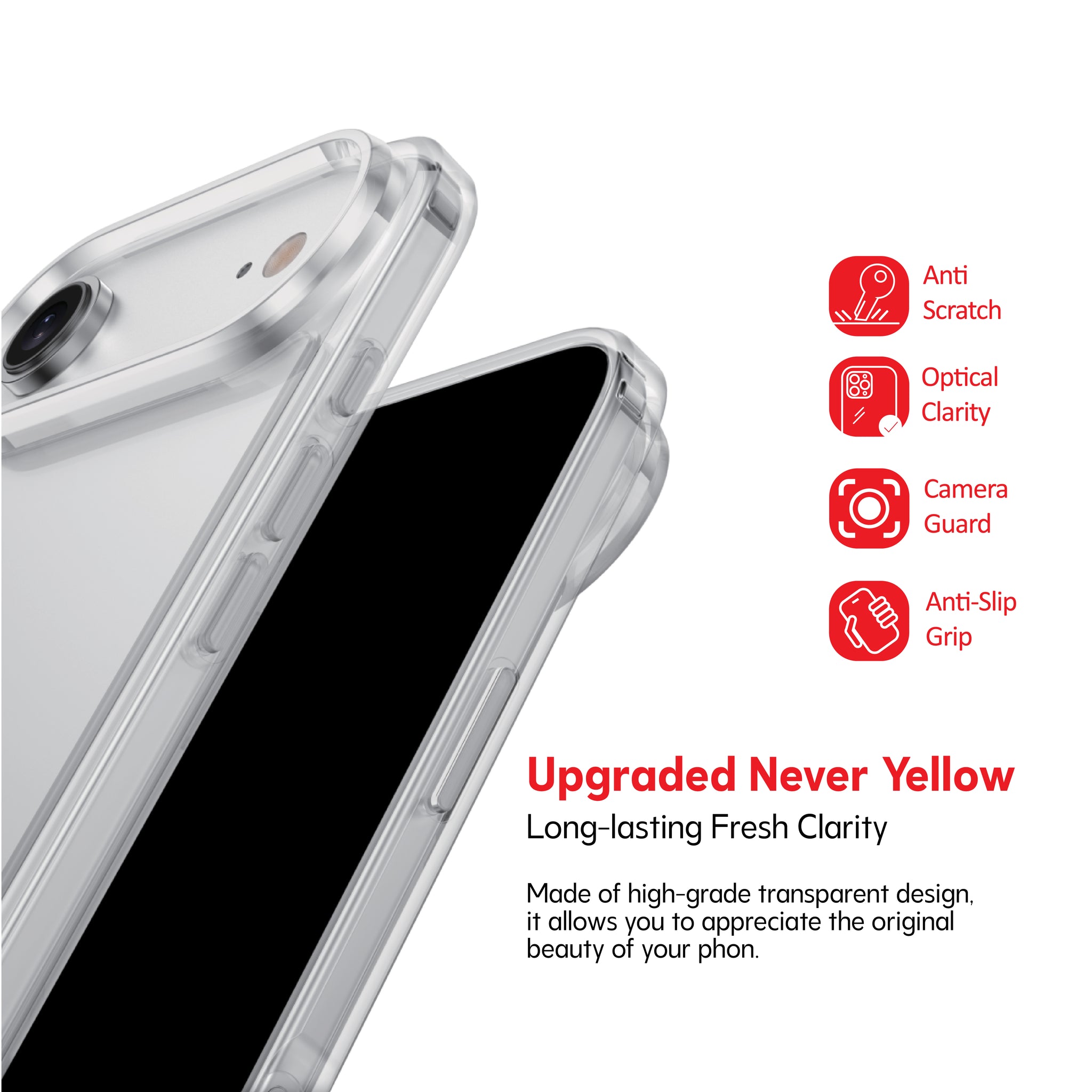 Exact Clear Case For iPhone 17 Air Exact Clear Case For iPhone 17 Air
