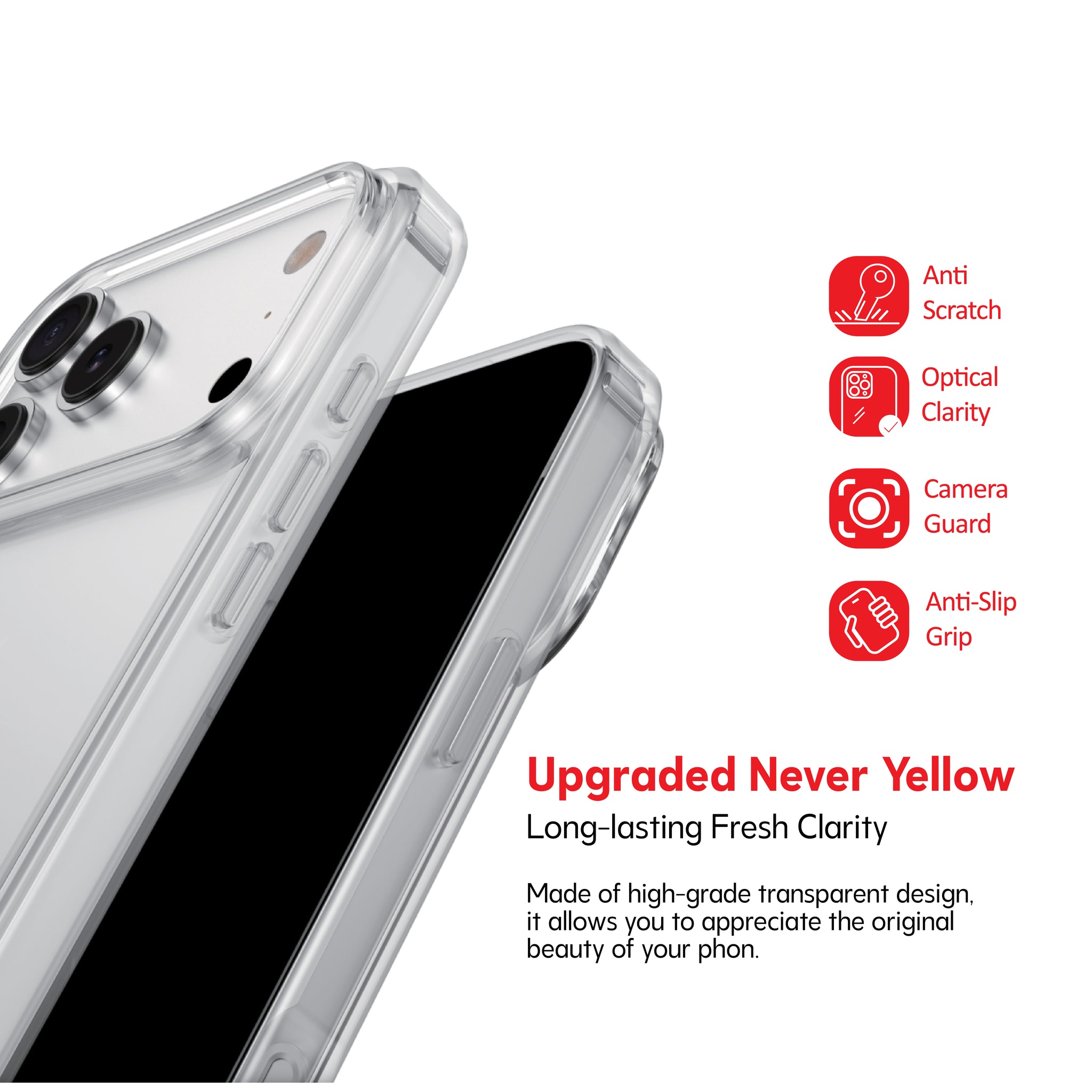 EX1703 Exact Clear Case For iPhone 17 Pro EX1703 Exact Clear Case For iPhone 17 Pro