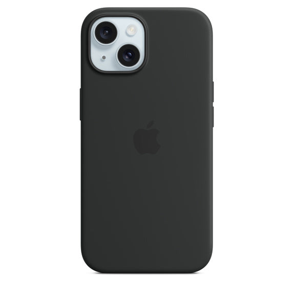 iPhone 15 Silicone Case with MagSafe - Black iPhone 15 Silicone Case with MagSafe - Black