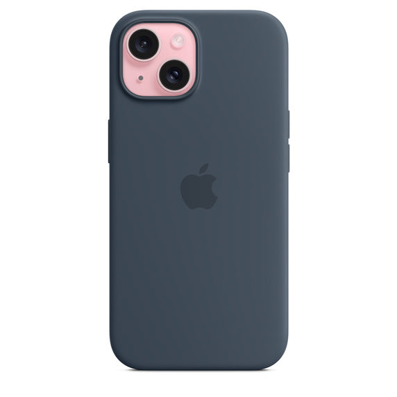 iPhone 15 Plus Silicone Case with MagSafe - Storm Blue