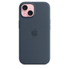 iPhone 15 Silicone Case with MagSafe - Storm Blue