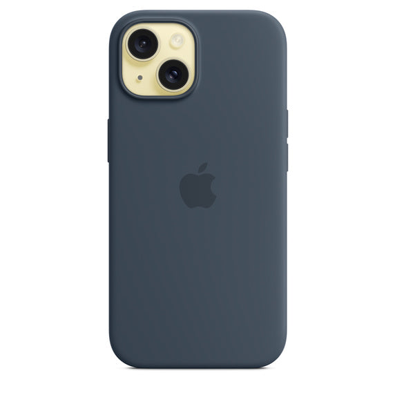 iPhone 15 Silicone Case with MagSafe - Storm Blue iPhone 15 Silicone Case with MagSafe - Storm Blue