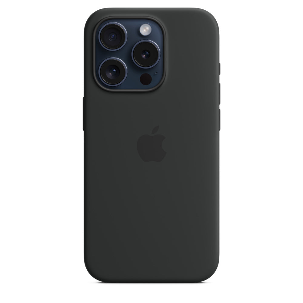 iPhone 15 Pro Silicone Case with MagSafe - Black iPhone 15 Pro Silicone Case with MagSafe - Black