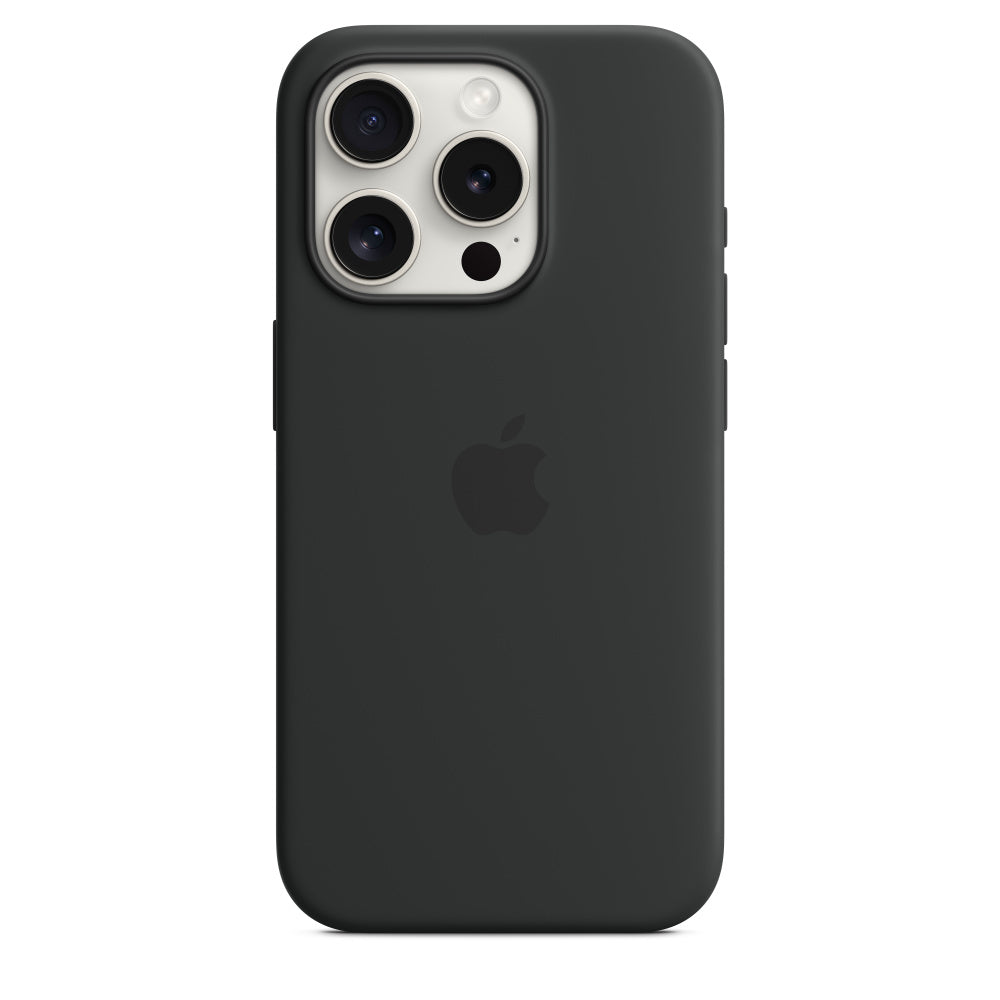 iPhone 15 Pro Silicone Case with MagSafe - Black iPhone 15 Pro Silicone Case with MagSafe - Black