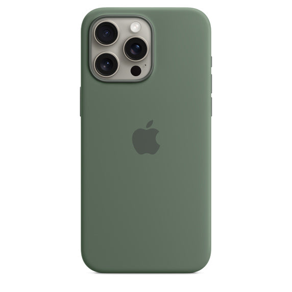 iPhone 15 Pro Max Silicone Case with MagSafe - Cypress iPhone 15 Pro Max Silicone Case with MagSafe - Cypress