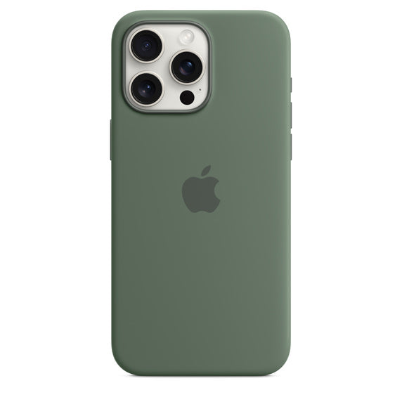 iPhone 15 Pro Max Silicone Case with MagSafe - Cypress iPhone 15 Pro Max Silicone Case with MagSafe - Cypress