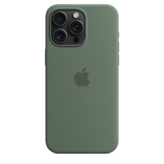 iPhone 15 Pro Max Silicone Case with MagSafe - Cypress iPhone 15 Pro Max Silicone Case with MagSafe - Cypress