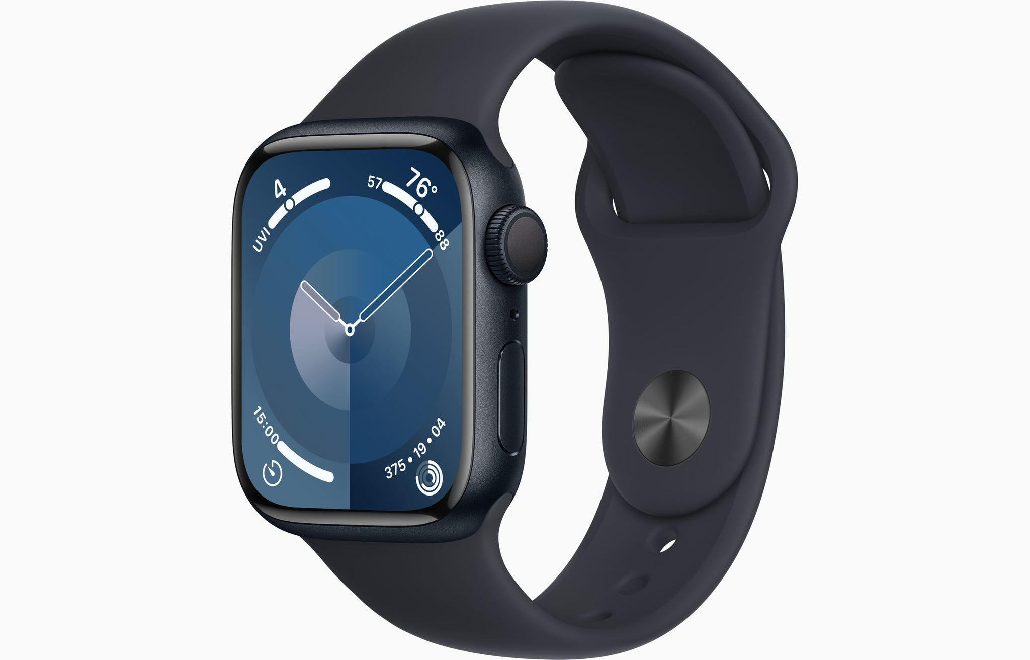 Apple Watch Series 9 GPS 41 Mm Midnight Aluminium Case With Midnight Sport Band S/M (MR8W3)