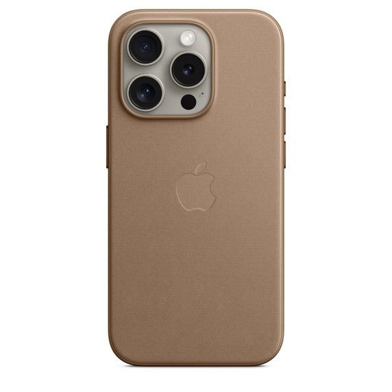 iPhone 15 Pro FineWoven Case with MagSafe - Taupe iPhone 15 Pro FineWoven Case with MagSafe - Taupe