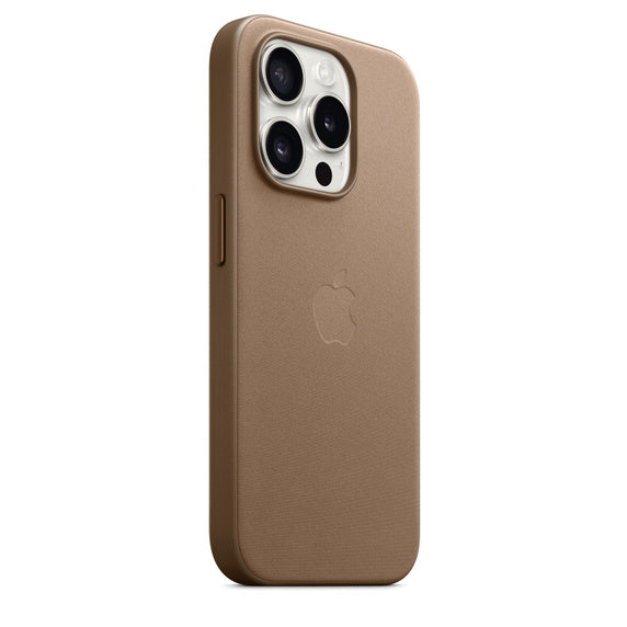 iPhone 15 Pro FineWoven Case with MagSafe - Taupe iPhone 15 Pro FineWoven Case with MagSafe - Taupe