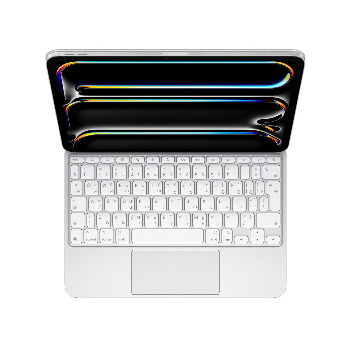 Magic Keyboard for iPad Pro 11‑inch (M4) - Arabic - White (MWR03AB/A) Magic Keyboard for iPad Pro 11‑inch (M4) - Arabic - White (MWR03AB/A)