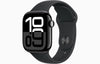 Apple Watch Series 10 GPS 46mm Jet Black Aluminium Case with Black Sport Band - M/L (MWWQ3QA/A)