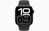 Apple Watch Series 10 GPS 46mm Jet Black Aluminium Case with Black Sport Band - M/L (MWWQ3QA/A)