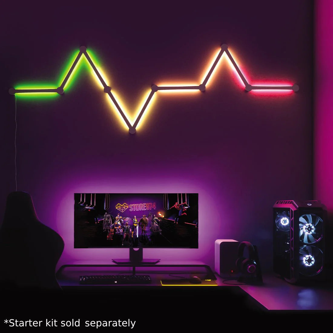 Epic Gamers Glide Expansion Kit 6 Light Lines - Black Epic Gamers Glide Expansion Kit 6 Light Lines - Black