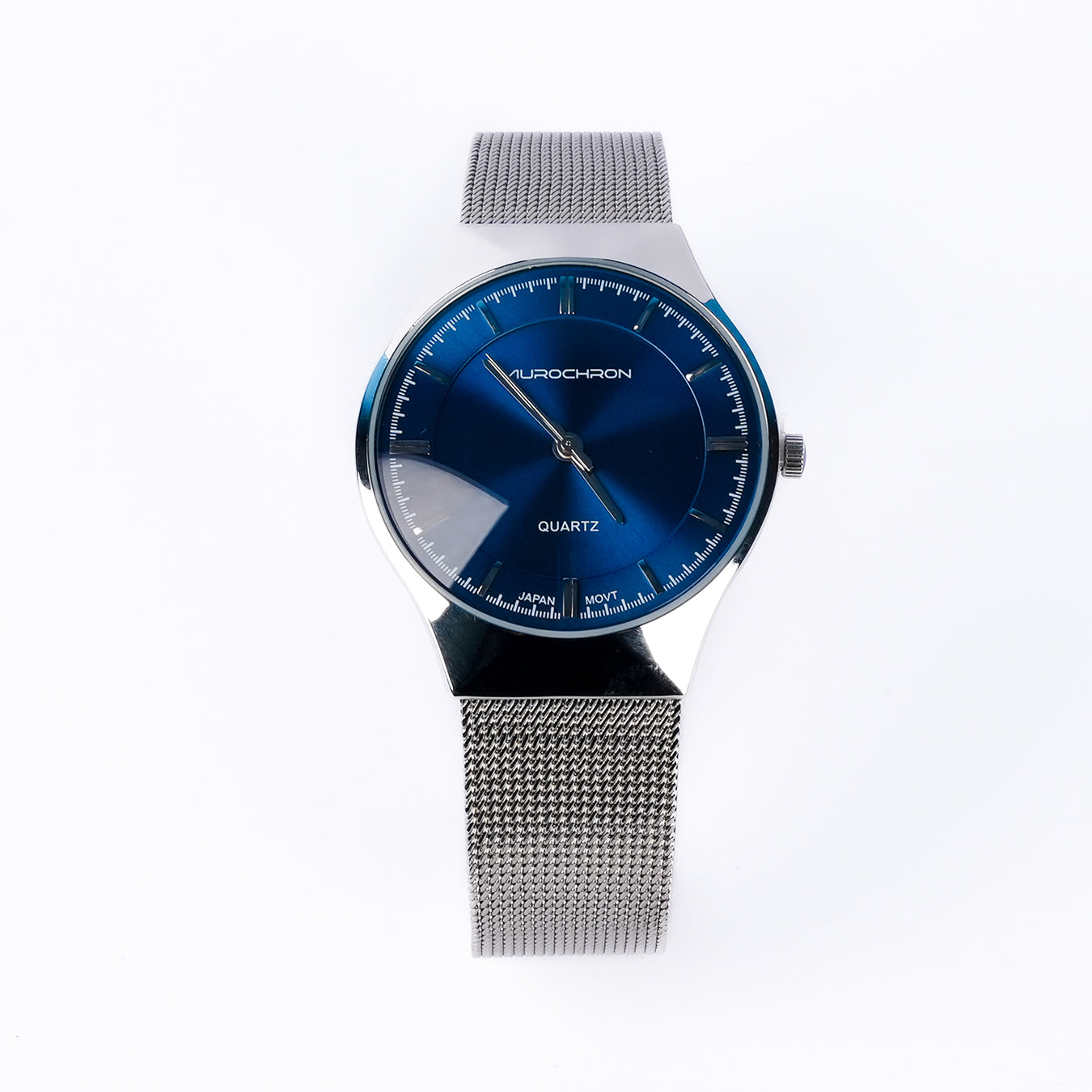 Women\'s Blue Analog Stainless Steel Mesh Strap Minimalist Slim Dial Round Watch Peugeot Women main image 4