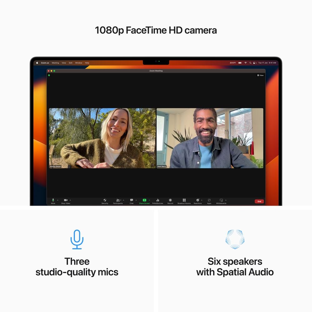 Apple MacBook Pro 16 inch M2 Pro 12 core CPU 19 core GPU 1TB - MNWD3AB/A (Arabic/English) - Silver Apple MacBook Pro 16 inch M2 Pro 12 core CPU 19 core GPU 1TB - MNWD3AB/A (Arabic/English) - Silver